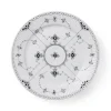 Sort Musselmalet Halvblonde tallerken, 27 cm