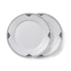 Sort Riflet Blonde tallerken, 22 cm, 2 stk.