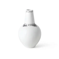 Sort Riflet Blonde vase, 15 cm