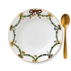 Stjerne Riflet Jul dyb tallerken, 24,5 cm
