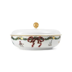 Stjerne Riflet Jul Fad, 34 cm
