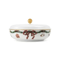 Stjerne Riflet Jul Fad, 34 cm