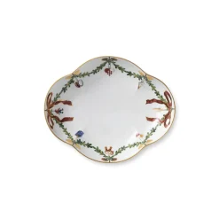 Stjerne Riflet Jul fad, 22 cm