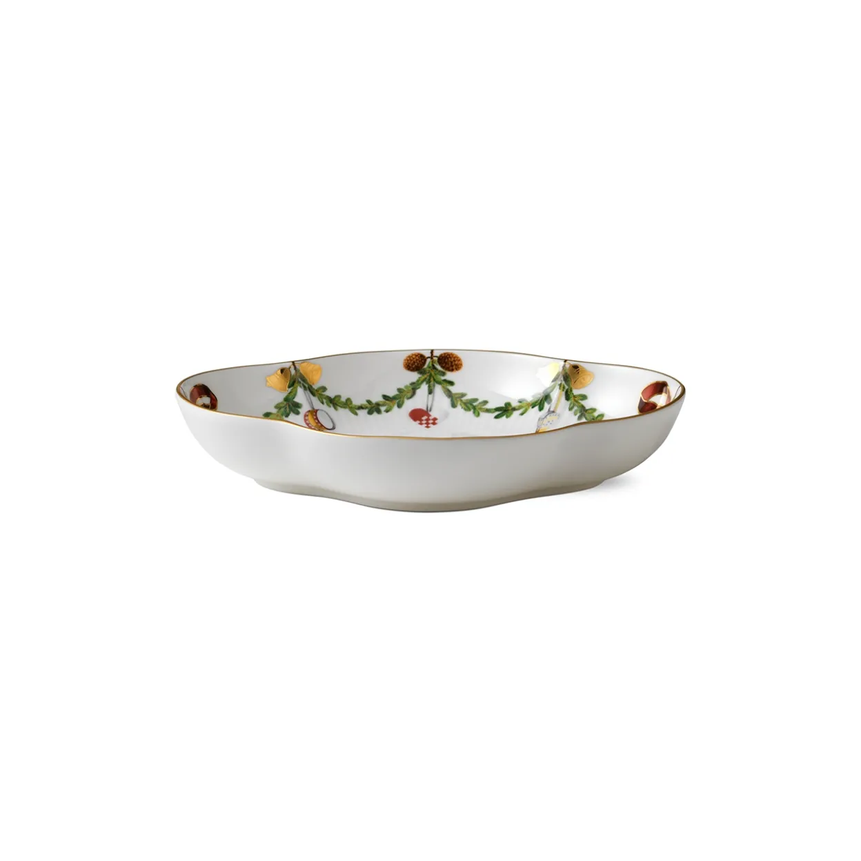 Stjerne Riflet Jul fad, 22 cm