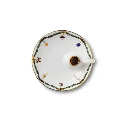 Stjerne Riflet Jul lysestage, 17,5 cm