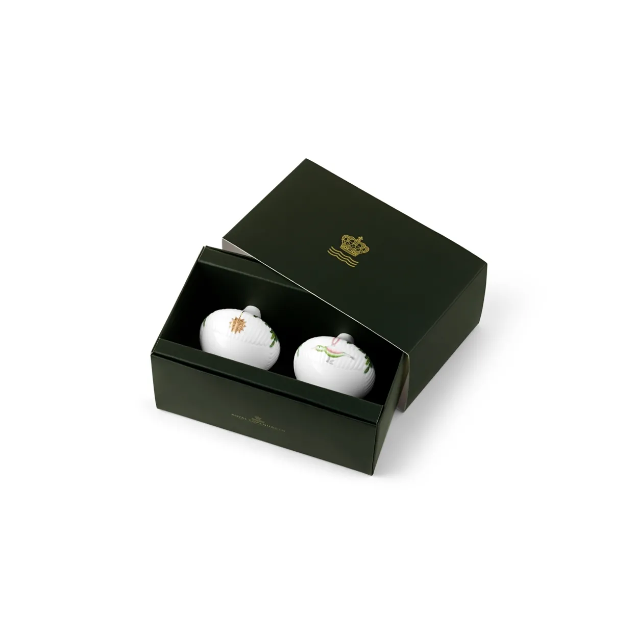Stjerne Riflet Jul ornament, 8,5 cm, 2 stk.