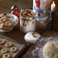 Stjerne Riflet Jul skål på fod, 42 cl