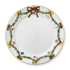 Stjerne Riflet Jul tallerken, 27 cm