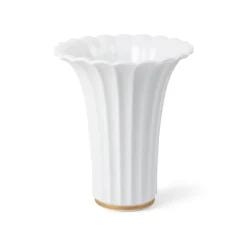 Vase med guldkant, 23 cm
