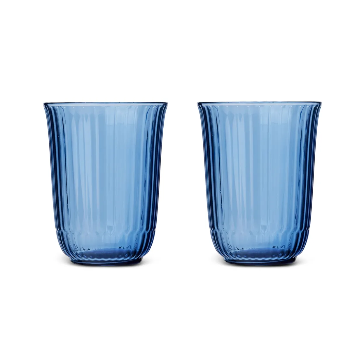 Waves highballglas, blå, 33 cl, 2 stk.